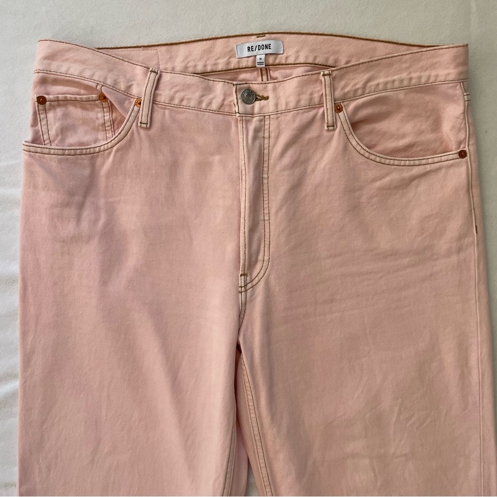 Re/Done - Loose Long Rigid Jeans Washed Pink Size 31 - Picture 8 of 11